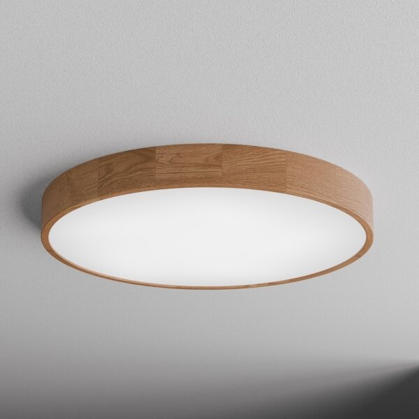 Plafonieră CLEO 6x E27/24W/230V, diam. 80 cm, stejar
