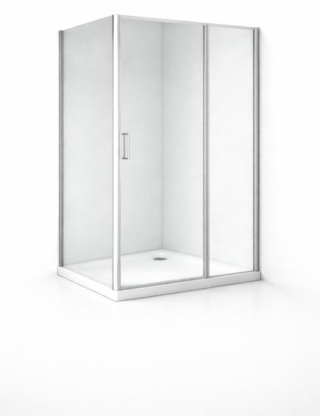 Cabina dus sticla securizata 6 mm, usa batanta, dimensiuni 80x100 cm 800X1000 MM
