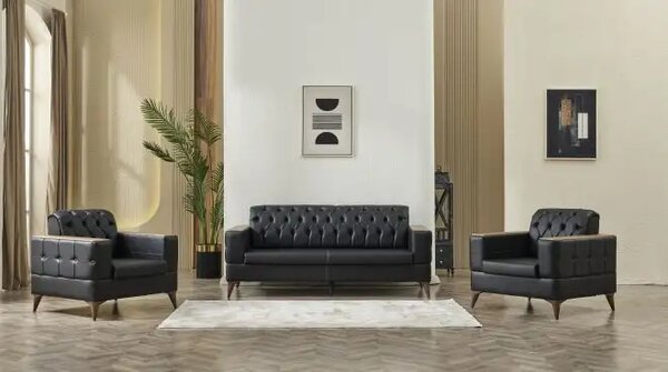Set canapele si fotolii fixe Panama Chesterfield 3+1+1
