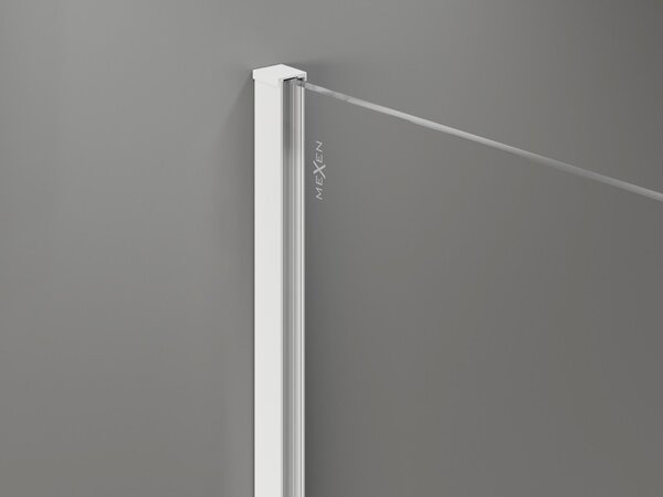 Bandă profil Mexen pentru pereți de duș Kioto WALK-IN 8mm, alb, 800-00-20