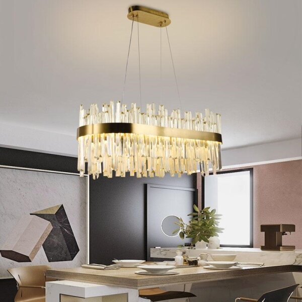 Lustră LED de cristal dimabilă pe cablu LED/90W/230V + telecomandă