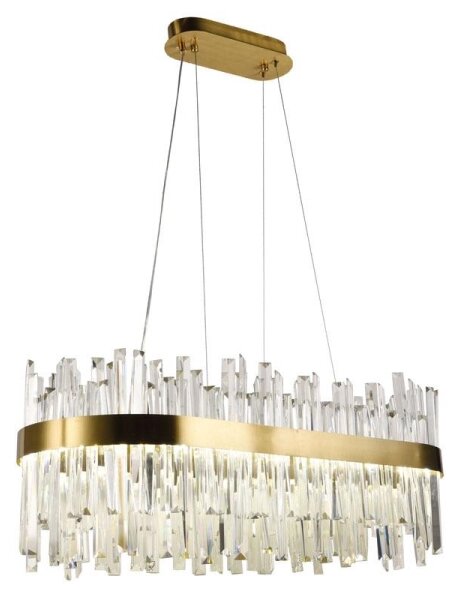 Lustră LED de cristal dimabilă pe cablu LED/90W/230V + telecomandă
