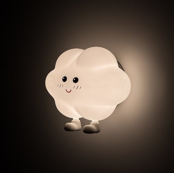Rabalux 76045 - Lampă de veghe LED DREAMIES pentru copii, dimabilă, reîncărcabilă, cu control tactil, 2,7W/5V 200mAh, nor