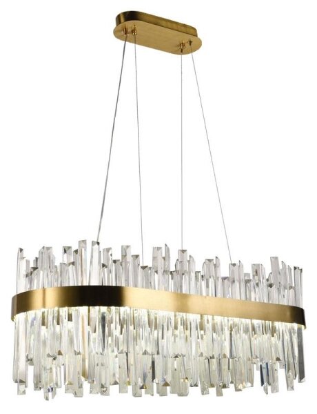 Lustră LED de cristal dimabilă pe cablu LED/90W/230V + telecomandă