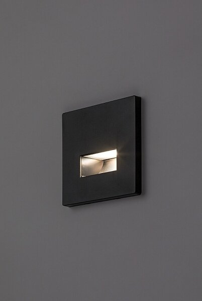 Rabalux 77195 - Aplica LED pentru scară LUNCA LED/1W/230V 3000/4500/6500K negru
