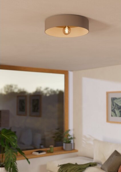 Plafonieră Eglo 900838 DUAIA 1xE27/40W/230V gri