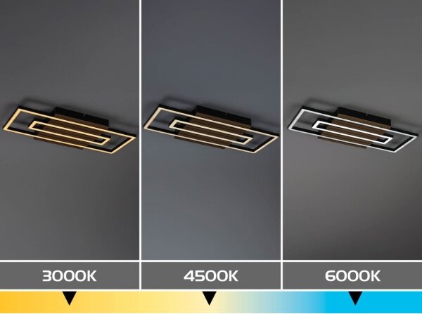 Rabalux 71456 – Plafonieră LED NOXELLE, 28 W, 230 V, temperatură de culoare comutabilă 3000/4500/6000 K
