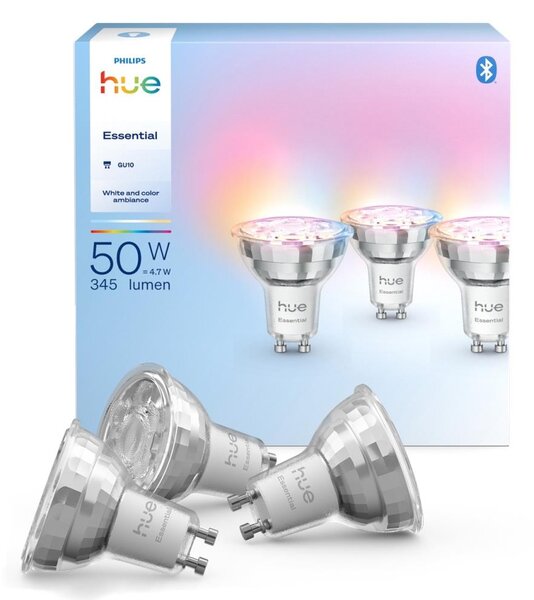 Set de 3 becuri LED dimmabile Philips Hue WACA GU10/4,7W/230V 2200-6500K
