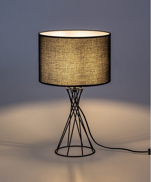 Rabalux 74082 - Lampă de masă NIVRA 1xE27/40W/230V, neagră