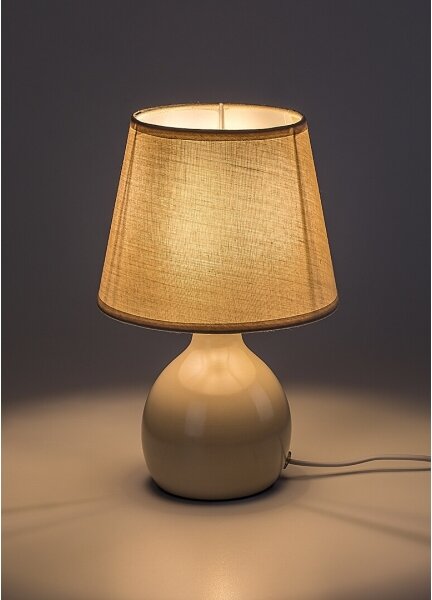 Rabalux 74076 - Lampă de masă INGRID 1xE14/40W/230V bej