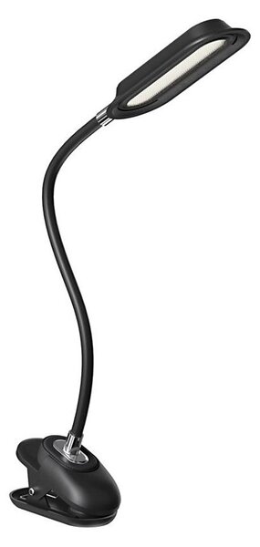 Immax 08998L - Lampă de birou LED+CCT, reglabilă, cu clemă CLIP, 7,5W/230V, neagră