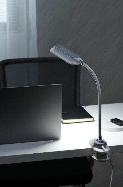 Immax 08997L - Lampă de birou LED+CCT reglabilă cu clemă CLIP 7,5W/230V albă