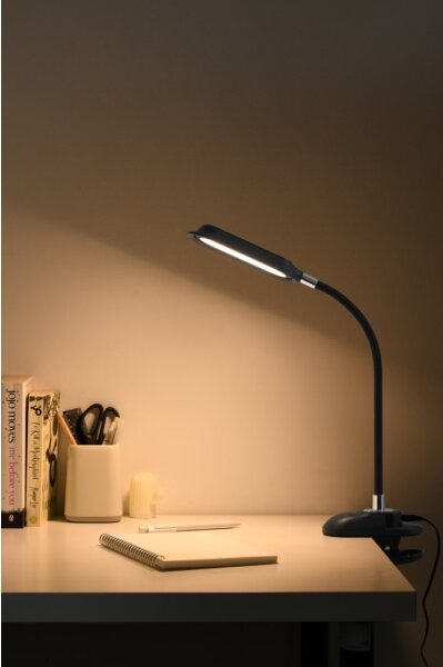 Immax 08998L - Lampă de birou LED+CCT, reglabilă, cu clemă CLIP, 7,5W/230V, neagră