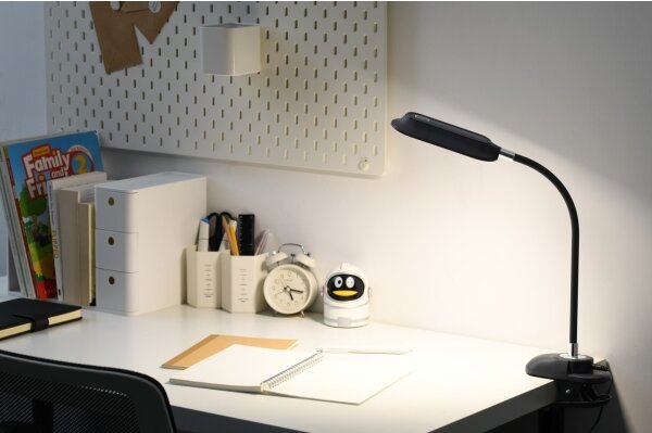 Immax 08998L - Lampă de birou LED+CCT, reglabilă, cu clemă CLIP, 7,5W/230V, neagră