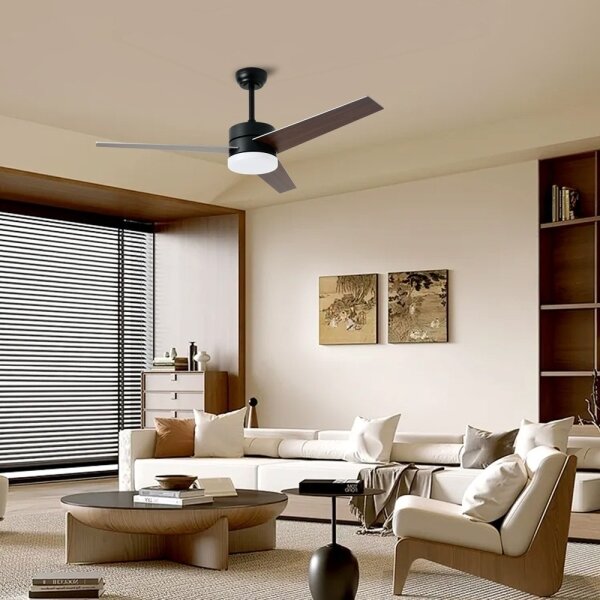 Immax NEO 07285L - Ventilator de tavan LED+CCT dimabil cu viteze variabile, 24W/230V, Wi-Fi Tuya + telecomandă