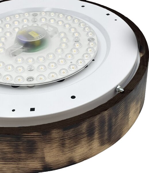 Brilagi - Plafonieră LED CARVALHO SMOKEY LED/36W/230V, finisaj stejar, diametru 37,5 cm