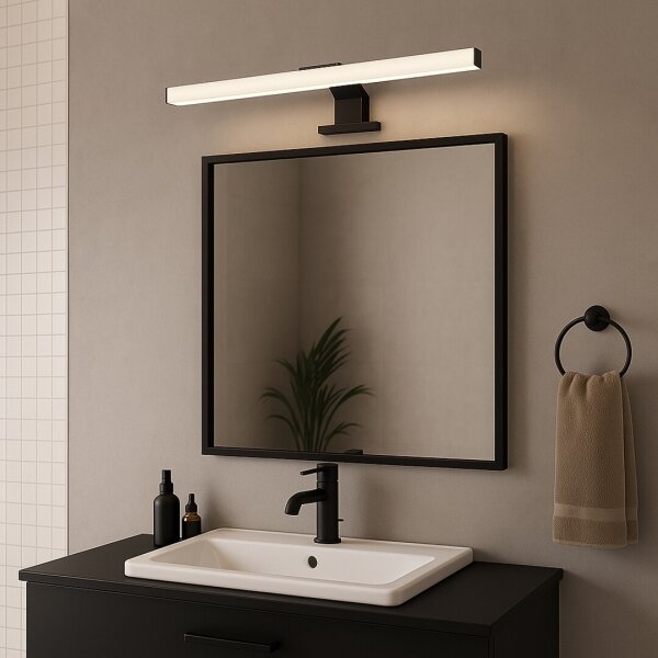 Rabalux 75052 - Aplica LED pentru oglindă de baie OLIRO LED/9W/230V IP44 60 cm neagră