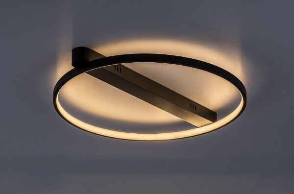 Rabalux 71344 - Plafonieră BELIZA LED/45W/230V 3000K 50x55 cm neagră