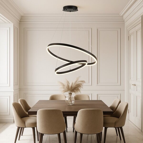 Rabalux 72305 - Lustru LED reglabil suspendat pe cablu ISAURE LED/80W/230V 3000-6500K + telecomandă