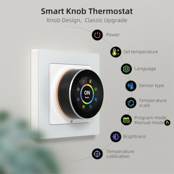 Immax NEO 07535L - Termostat SMART pentru încălzire electrică prin pardoseală, 230V/16A