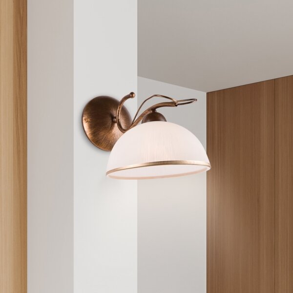 Aplica de perete COBRA, 1 x E27, 60 W, 230 V, bronz/patină