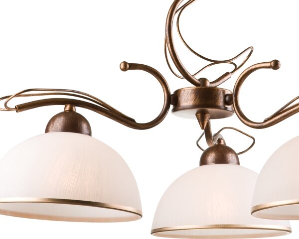 Candelabru pe tijă COBRA, 3x E27, 60W, 230V, bronz patinat