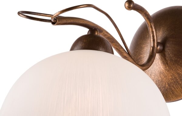 Aplica de perete COBRA, 1 x E27, 60 W, 230 V, bronz/patină