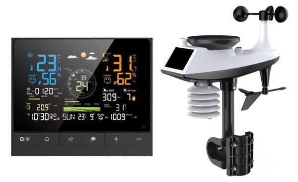 Immax NEO 07528L - Stație meteo profesională NEO LITE SMART 7 în 1, 5V/2xAAA + 3xAA