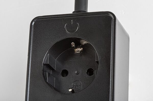 Rabalux 71284 - Lampă de perete LED dimabilă TIVRO 4W/230V cu port USB pentru priză, neagră