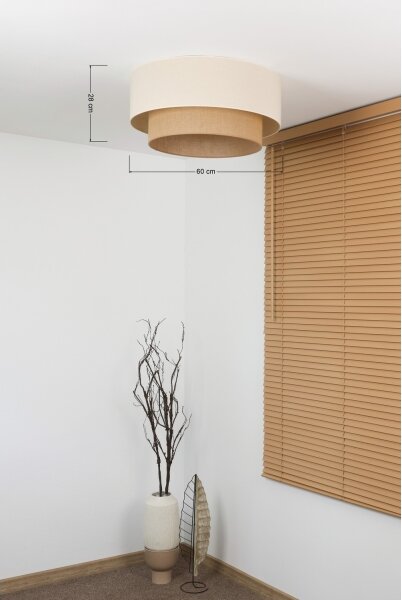 Brilagi - Plafonieră LED Boho Style, 3x E27, 15W, 230V, diam. 60 cm