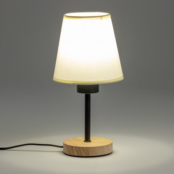 Lampă de masă Brilagi NUBILA WOOD 1xE27/25W/230V stejar/crem