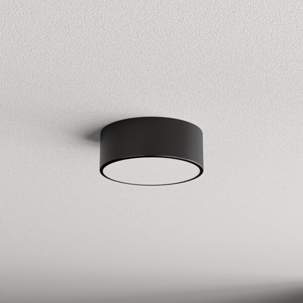 Plafonieră pentru baie CLEO cu senzor, 1xE27/24W/230V, diametru 20 cm, IP54, neagră