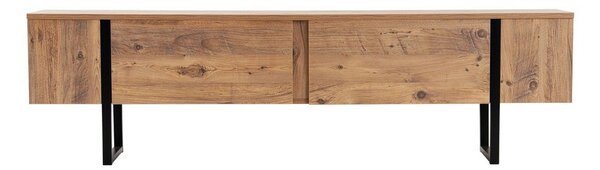 Comodă TV în culoare naturală cu aspect de lemn de pin 180x50x29,5 cm Serenity – Kalune Design