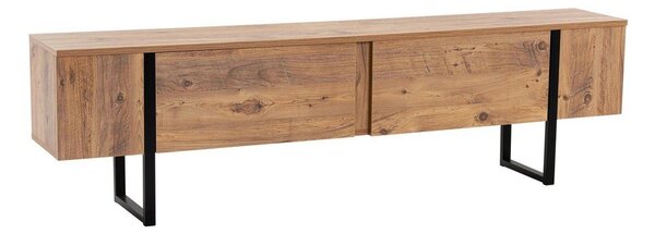 Comodă TV în culoare naturală cu aspect de lemn de pin 180x50x29,5 cm Serenity – Kalune Design