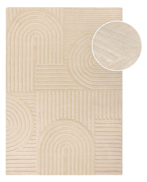 Covor din lână Flair Rugs Zen Garden 120 x 170 cm, bej