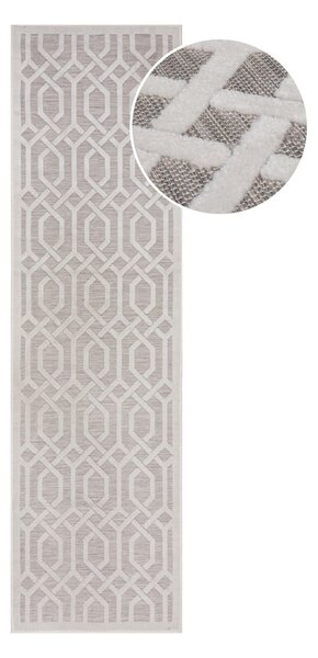 Covor de exterior bej tip traversă 230x66 cm Mondo - Flair Rugs