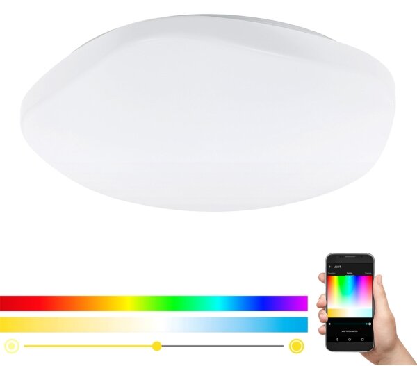 Plafonieră LED RGBW dimabilă Eglo 33272 TOTARI-C LED/34W/230V + telecomandă