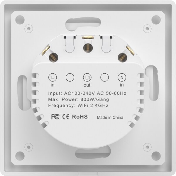Immax NEO 07538L - Întrerupător inteligent cu 1 buton, 230 V, Wi-Fi Tuya