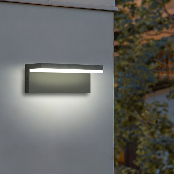 Brilagi - Aplică de perete LED TESSI LED/10W/230V antracit IP54