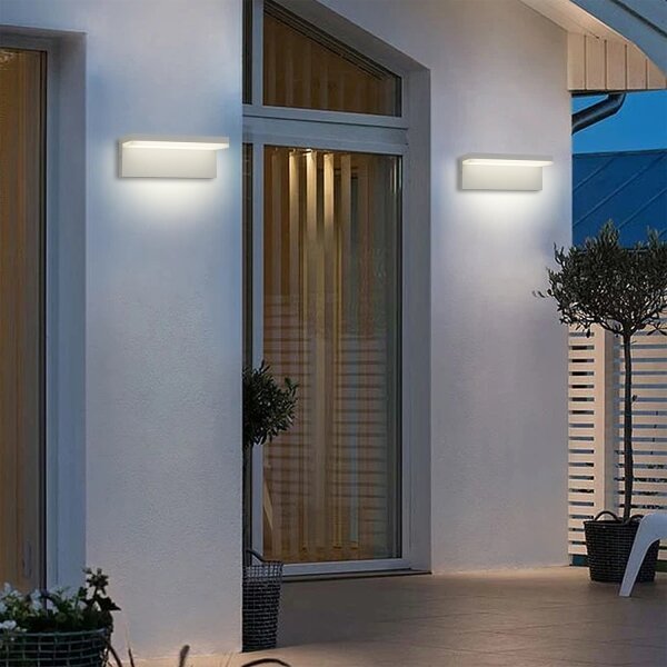 Brilagi - Aplică de perete pentru exterior TESSI LED/10W/230V albă IP54