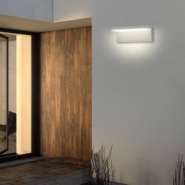 Brilagi - Aplică de perete pentru exterior TESSI LED/10W/230V albă IP54