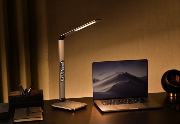 Immax 09105L - Lampă de birou LED+CCT dimabilă, cu încărcare wireless Qi, IDEAL, 8,5W/230V