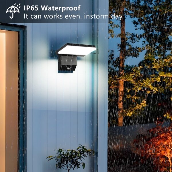 Immax 08513L - Aplică LED de exterior cu senzor MODERN, 18W, 230V, IP65