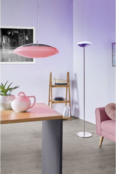 Eglo 33325 - Lampă de podea dimabilă LED RGBW FRATTINA-C LED/18W/230V crom mat
