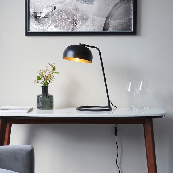 Endon 106336 - Lampă de masă BRAIR, 1xE14/7W/230V, neagră