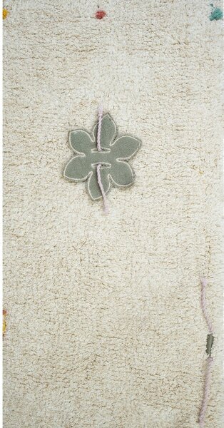 Covor de joacă pentru copii crem din bumbac 120x160 cm Wildflowers – Lorena Canals
