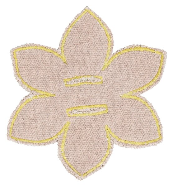 Covor de joacă pentru copii crem din bumbac 120x160 cm Wildflowers – Lorena Canals
