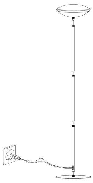 Eglo 97814 - Lampadar LED RGB reglabil FRATTINA-C 1xLED/18W/230V
