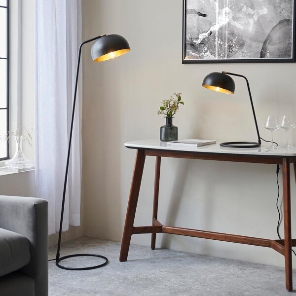 Endon 106336 - Lampă de masă BRAIR, 1xE14/7W/230V, neagră