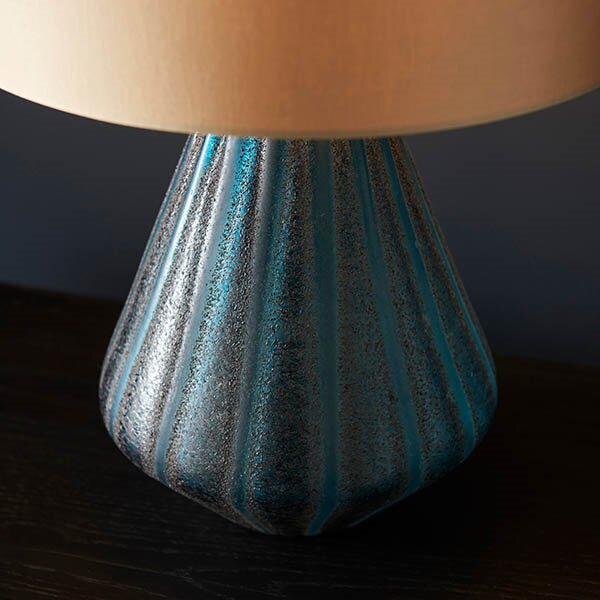 Endon 93059 - Lampă de masă ALYSSIA 1xE27/10W/230V aurie/albastră